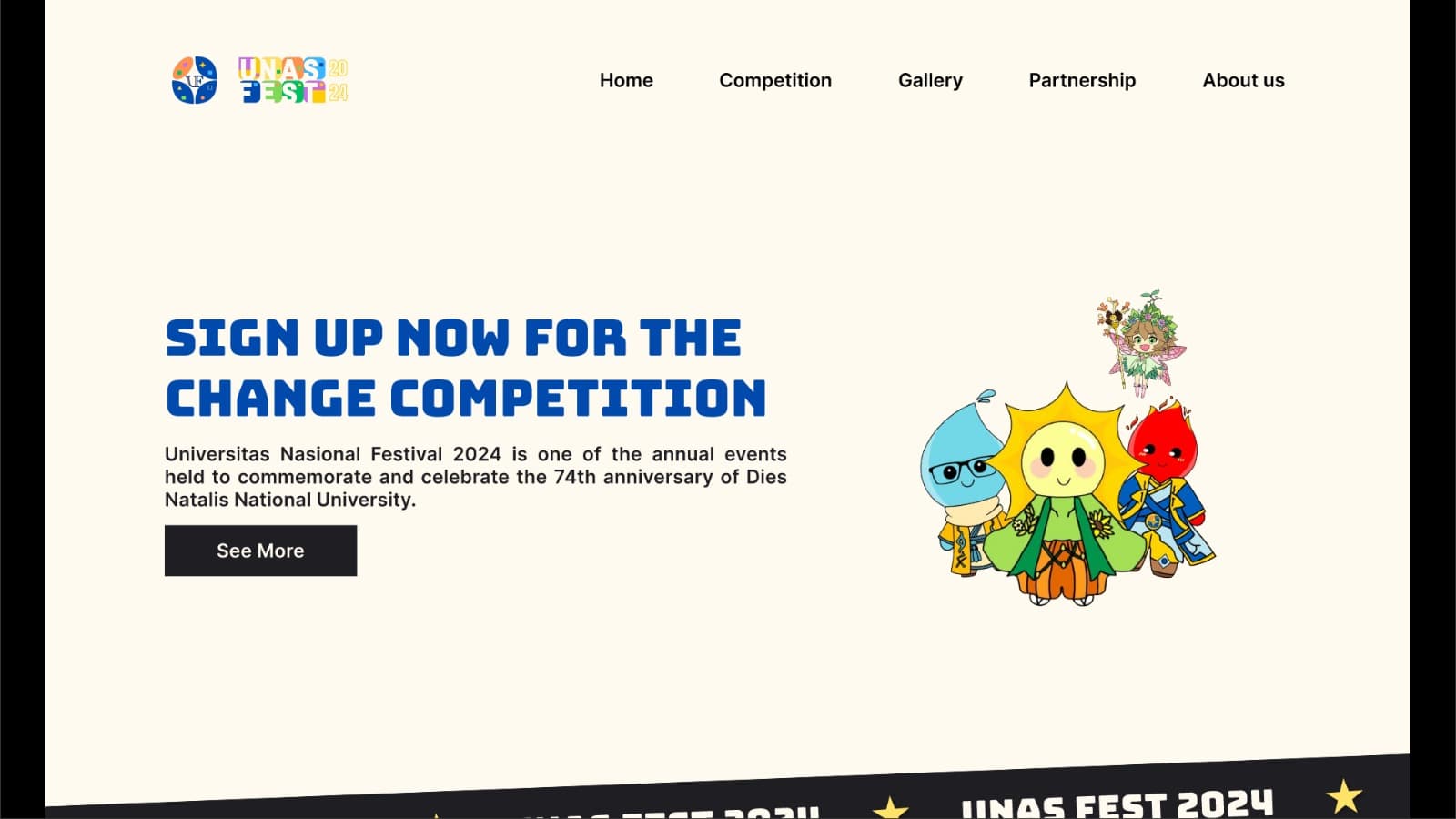 Website UNAS FEST